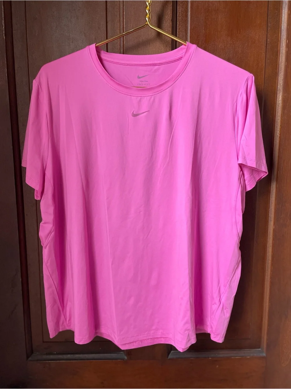 Nike One dri fit women's extra large pink athletic top